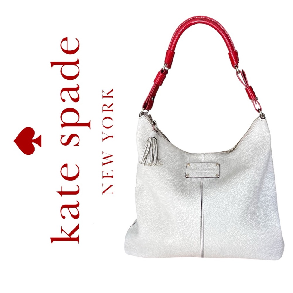 Kate Spade Gray Textured Hobo Bag